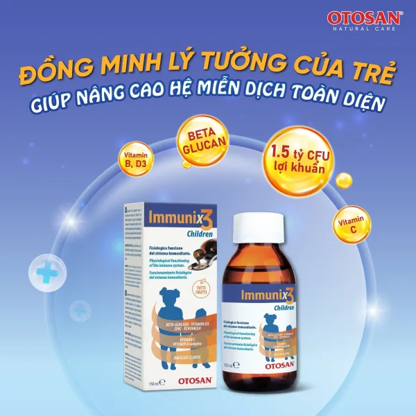 Siro Immunix 3 - Giải pháp tăng đề kháng toàn diện cho bé