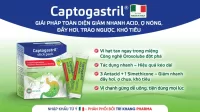 Captogastril® – Sản phẩm độc quyền từ Trí Khang Pharma giúp giảm nhanh acid, ợ nóng, đầy hơi, trào ngược, khó tiêu